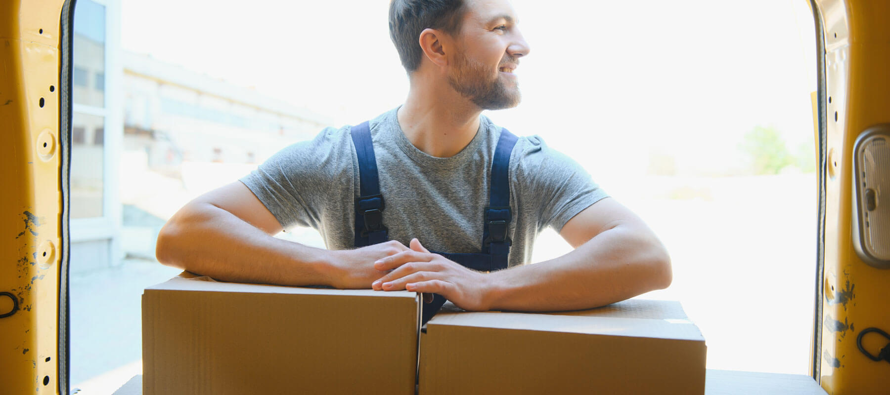 Man Loading Boxes